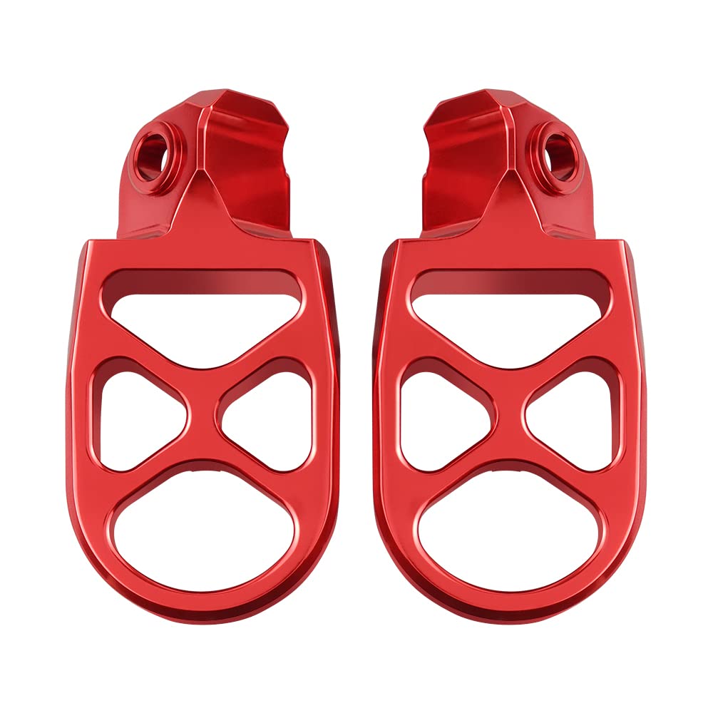 NICECNC Rojo Estriberas Anchas Forjadas Compatible with 690ENDURO R,Compatible with Beta RR 4T 350 390 400 430 450 480 498 520 525,RR 2T 125,RR 2T 250-300,X Trainer 250/300,See Fitment