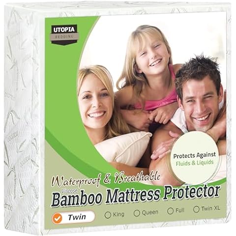 Utopia Bedding Waterproof Twin Mattress Protector Cover