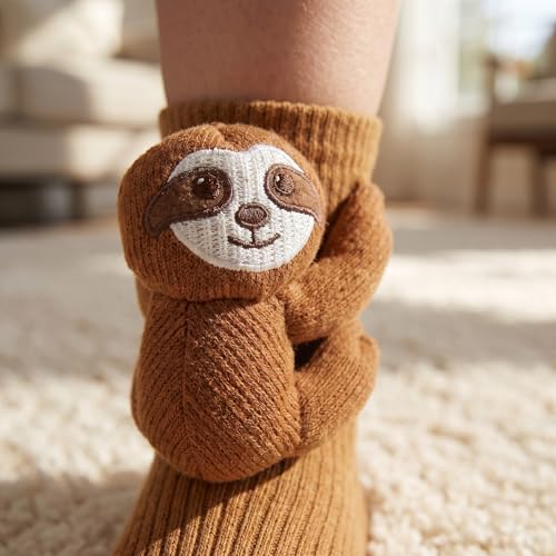 Image of Kid's 3D Animal Anti Slip Floor Socks | Cute, Creative Gifts,Hugging Design,Fun Holiday Gift