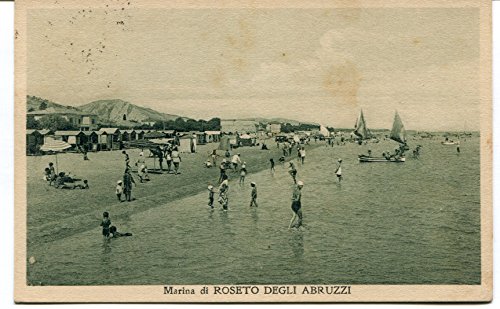 1933 Marina di Roseto degli Abruzzi Guller Teramo dest. Roma FP B/N VG ANIM Cartolina Postale