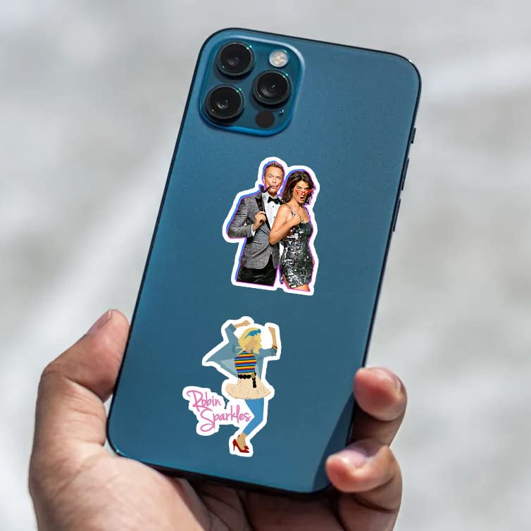 Image of CodersParadise How I Met Your Mother TV Series Sticker Pack - Set of 63 Waterproof Vinyl Self-Adhesive Stickers for Laptop, Diary, Guitar & Mobile Phone | Durable, Residue-Free Pop Culture Decals