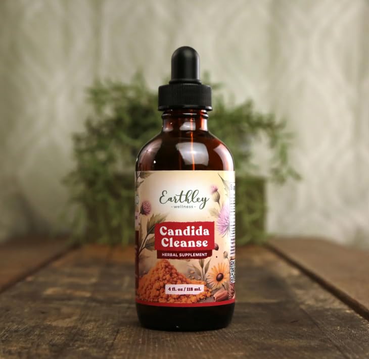 Miniatura 5 de Earthley Wellness Candida Cleanse, tintura de hierbas para el crecimiento excesivo de levadura, apoyo intestinal y hepático, suplemento orgánico
