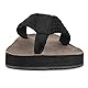 riemot Flip Flops Herren Zehentrenner Sommer Weich Badelatschen Strandschuhe mit Arch Support Sandalen Rutschfest Hausschuhe Pantoletten Schwarz EU45