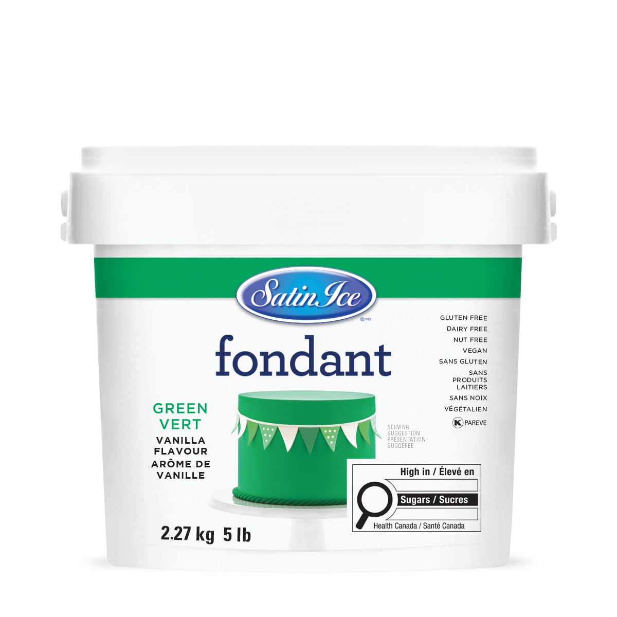 Satin Ice Black Fondant, Vanilla, 1 Kilogram — view 7