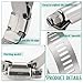 Dianrui 200 PCS Hose Clamp Assortment 1/4