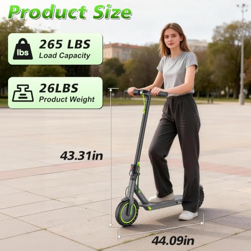 Image of Electric Scooter,350 /500W Powerful Motor,15-28 Miles Long Range,Dual Braking System,19 /22 Mph Speed,8.5 /10 inch Foldable E Scooter with Solid Tires