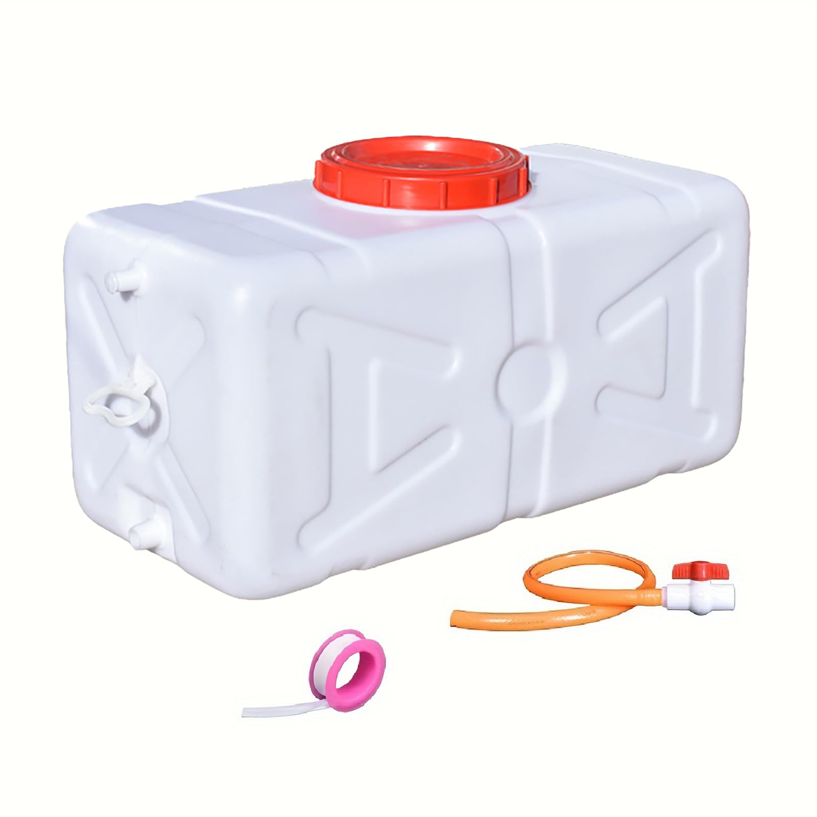 DWZL Portable Drop-Resistant Water Container With Faucet Large Household Capacity Water Tank Plastic Water Storage Container For Household Camping And Outdoor Activities(Size:200L)