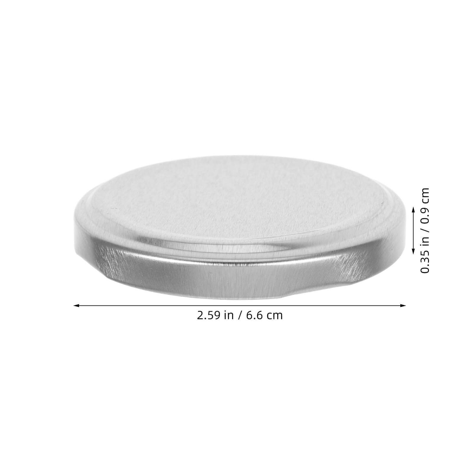 Coperchi per Barattoli 66mm 100 Pezzi in Latta per Regular Mouth