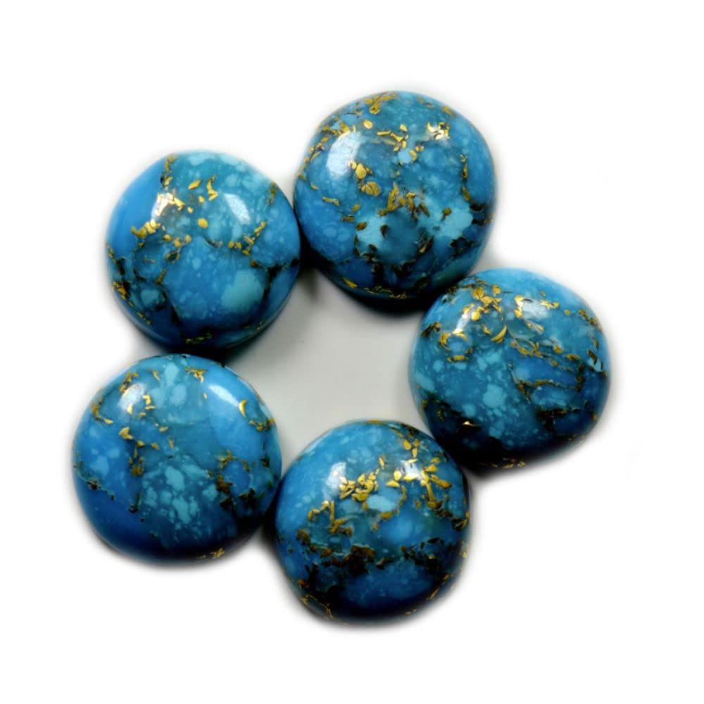 Natural Copper Turquoise at Wholesale Rate (Rs 30/Carat) Fine Quality Round Shape फिरोज़ा Loose Gemstone for Reselling Astrologers Jewellers Crystal Healing Astrological