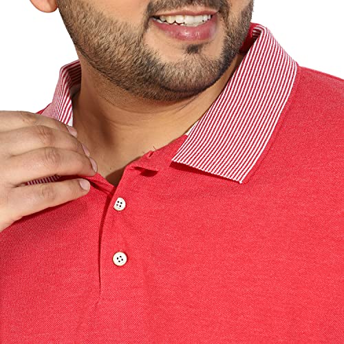 Image of CAHOOT Instafab Plus Men's Polo Neck Half Sleeve Regular Fit T-Shirt for Casual Wear | Modern Clothing T-Shirt Crafted with Comfort Fit and High-Performance for Everyday Wear