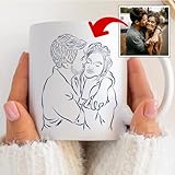 Transparent Gift Taza Personalizada con Foto o Ilustración y Nombre. Tazas Personalizadas con Foto. Regalos Originales para Hombre y Mujer. Regalos Personalizados con Foto. Regalos para Amigas, Pareja