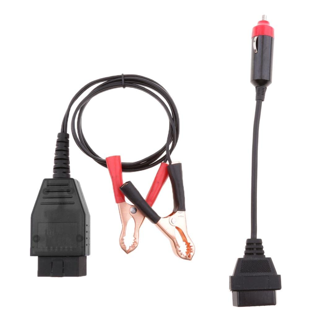 ATORSE® Car OBD 2 Ii 16Pin Power Supply Cable Battery Clamps Clip Memory Saver Kit-picture-13