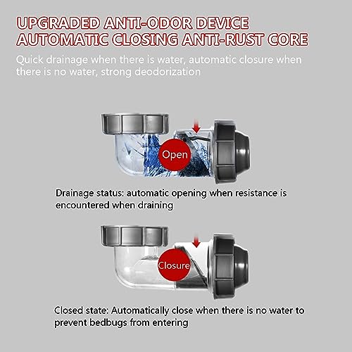 Orinatoio in acciaio inox per bagno, scarico automatico verticale, facile da installare per casa, hotel, bar, aeroporto miniatura 6
