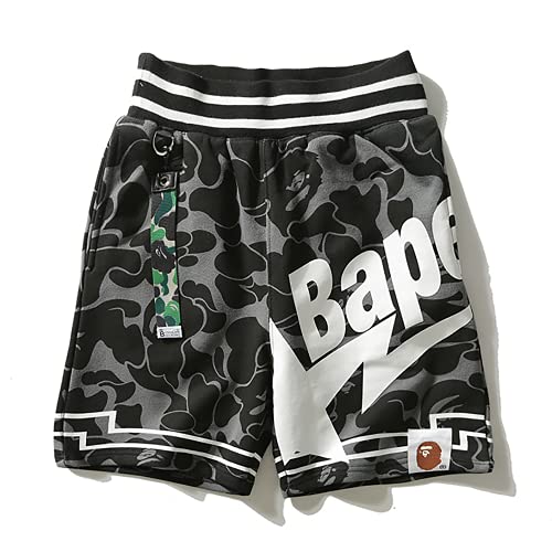 PLKTLT AMY Unisex Camouflage Pattern Shorts Men Women Fashion Sports Pants Summer Beach Shorts Sports Pants Jogging Shorts 3X-Large