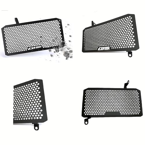 Image of CNC Aluminum Radiator Grille Guard Fit for Honda CB300R /CB250R (2018-2021) - No Mod, Black Protector Shields Radiator from Debris