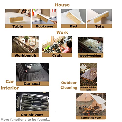 (Very Soft) Dust Brush/Big-Car Interior Cleaning Brush/Hand Broom, For Car, Table, Home, Musical Instruments, Camping Etc. Non-Scratch, Reusable, Washable, Table Brush/Bench Brush #TOP3