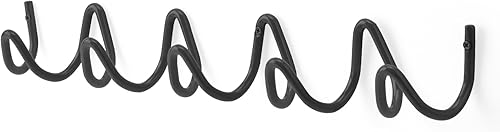 Perchero de pared, ganchos de pared creativos ondulados de 44.1 lbs de capacidad, fácil instalación, ganchos multiusos para abrigo, sombrero, bolsa,