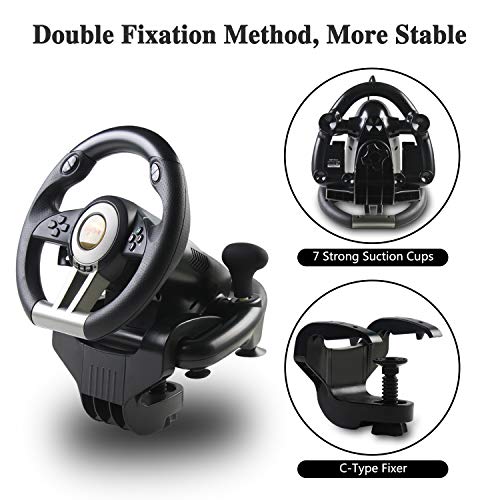 Pxn AMD205 Pc Game Racing Wheel Pxn-V3Ii 180°Competition Driving Wheel Usb Sim thumb #3