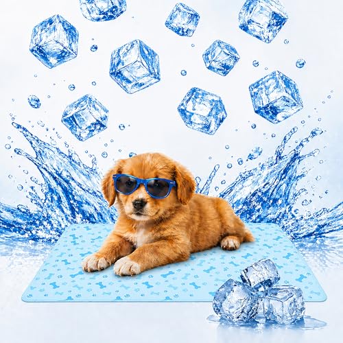 BESCH Alfombrilla Refrescante para Mascotas, Esterilla Refrigerante Autorefrigerante con Gel, Colchoneta Fresca para Perros y Gatos, Uso Verano Interior Exterior 30x40cm