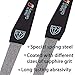 3 Swords Germany - Sapphire Metal Nail File Set 2 Pieces with 1 Piece 3-Way Nail Buffer – Nail Care Made in SOLINGEN/Germany