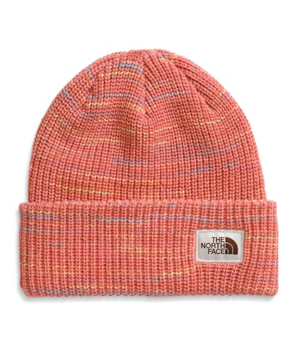 The North Face Women's Salty Bae Lined Beanie | Cuffed Winter Hat, Cozy Knit Lining & Woven Label, Mars Dust, One Size