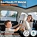 KULOLO Car Seat Hooks & Purse Holder - 4 Pack Boxed,55 lb Heavy Duty,Eco PP Car Hooks for Purse/Bag/Baby Gear/Gym Bag/Groceries/Cup/,Fits 0.32-0.55”Car Headrest Rods (Black)