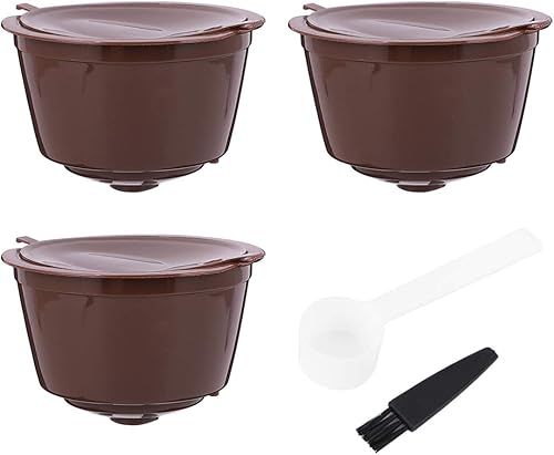 Miniatura 1 de Filtros de café de acero inoxidable 1 juego de s con cepillo cuchara s taza red reciclable s herramientas para la tienda casera compatible con