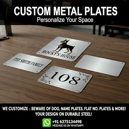 Image of MAHA MANTRA Hare Krishna, Hare Ram Sign, 8x8 Inch, Durable Steel, Self-Adhesive