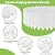 HIKUIBU 8.6" H Garden Edging Border, 15PCS Garden Landscape Edging Borders, 11ft Length Plastic Landscaping Edging with Stakes, Interlocking Garden Border Lawn Edging for Flower Bed Landscaping Patio