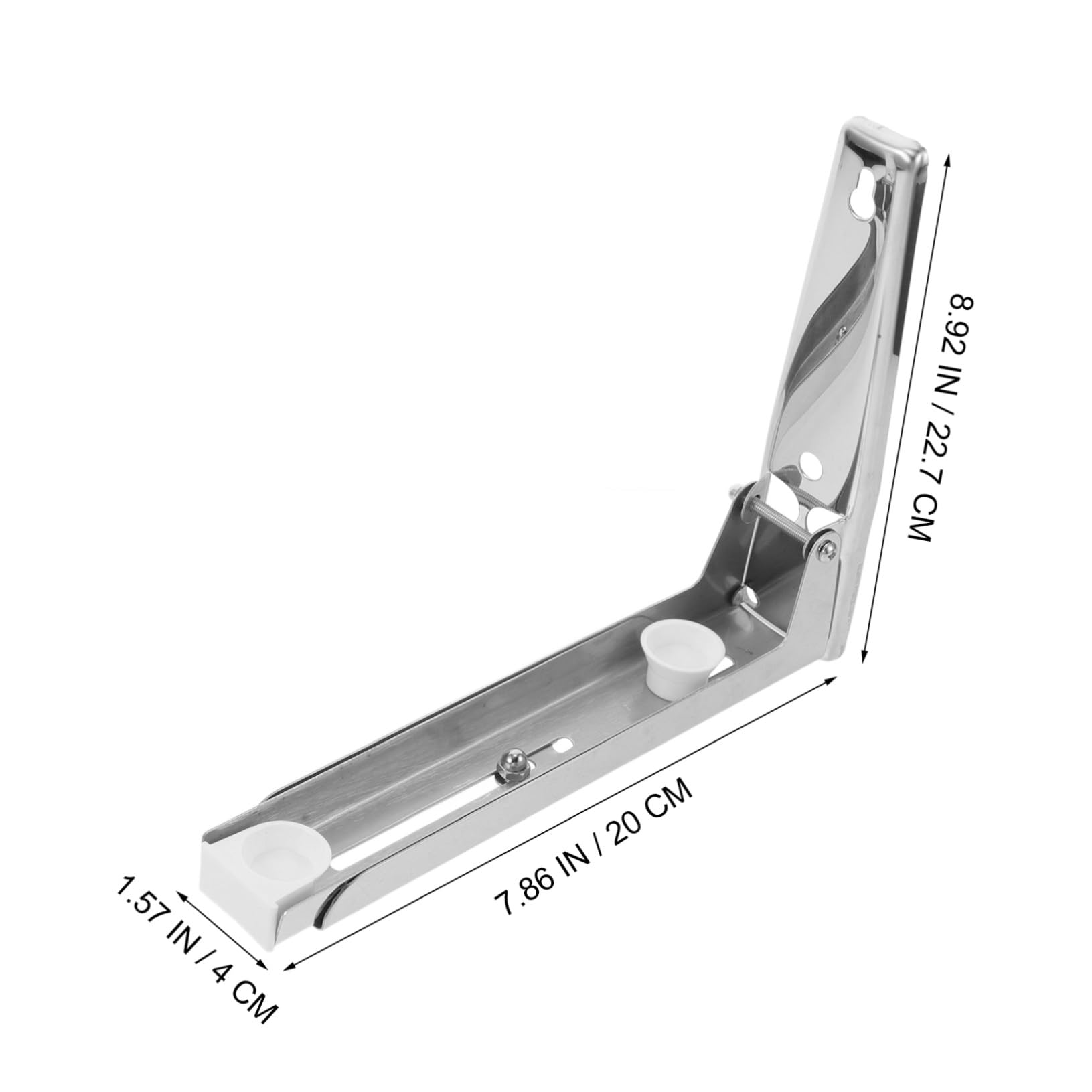 Mikrowellen Wandhalterung aus Edelstahl, Ausziehbar 220-400mm, 1 Paar | Silber, Klappbar und Platzsparend, mit Montagematerial für Wandmontage
