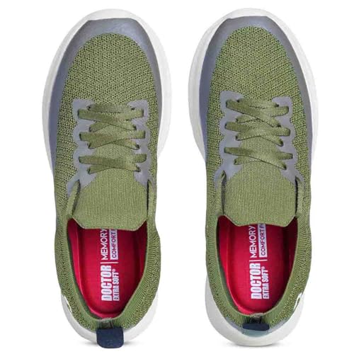 Image of DOCTOR EXTRA SOFT Men's Lightweight Sports Shoes Memory Foam Cushioned Insole | Running Walking Gym Training Jogging Athletics | Comfortable & Stylish| Casual Slipon Sneaker Gent's Boy's DR-2006