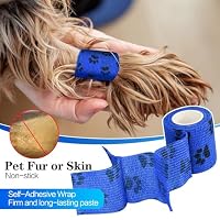FGBNM 6pcs 2" Self Adhesive Bandage Wraps, Paw Prints A — image 2