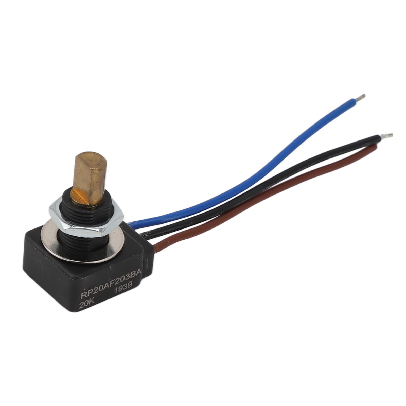 Potentiomètre rotatif conique linéaire Résistance réglable 20K Ohm IP65 étanche à la poussière 0,25W Puissance nominale Rotation à 320 degrés pour équipements audio Command