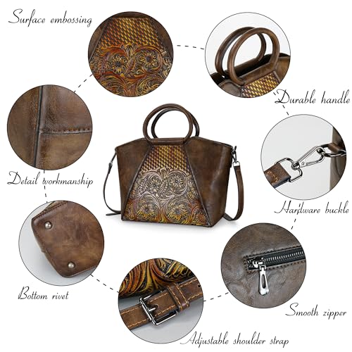 Bolso Satchel para Mujer con Asa Superior y Correa miniatura 4