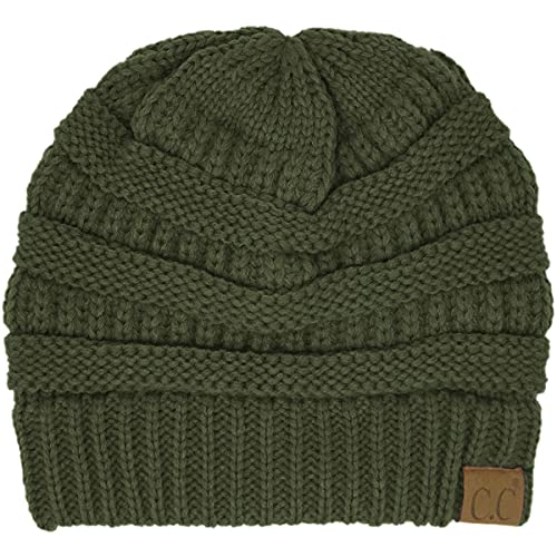 Image of Hatsandscarf CC Exclusives Solid Color Beanie Tail Hat for Adult (MB-20A)