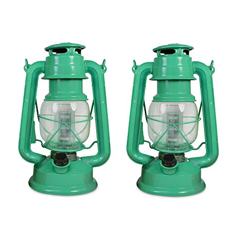 NORTH POINT Northpoint Vintage Style Hurricane Lantern with 12 LED's and 150 Lumen