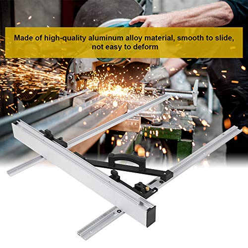 Upgrade Your Table Saw With Our Table Saw Fence System - Black Silver Aluminum Alloy With Fine Adjustment Knob - Includes 800Mm/1000Mm Table Saw Accessories(Knitymac) #TOP7