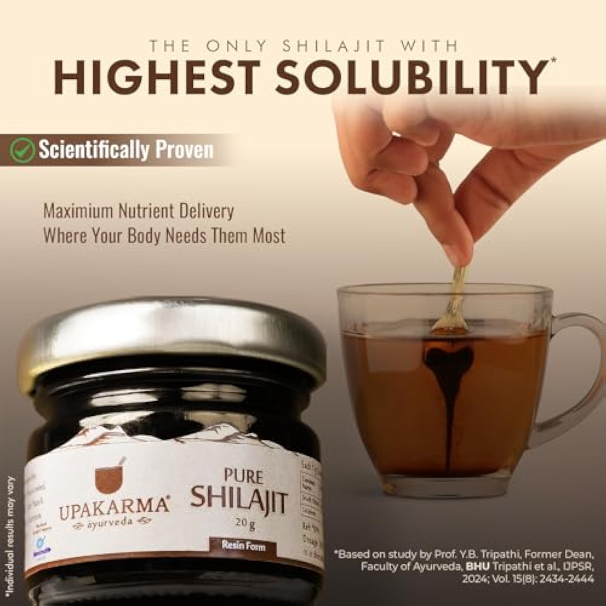 Original Alkaline Shilajit Resin with Fulvic Acid, 20g