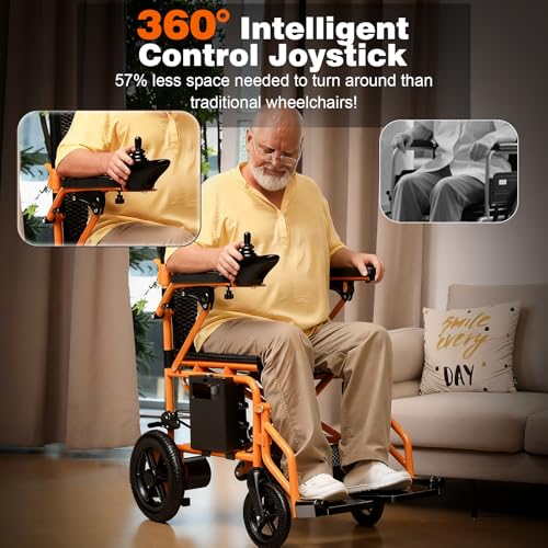 Image of Hassky Electric Wheelchairs for Adults, Foldable Power Wheelchairs