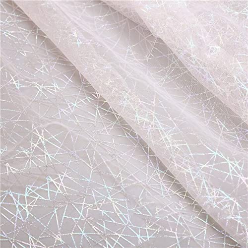 SYSUII 135 Cm * 2 M Tela De Lentejuelas Tela Brillante Tela Decorativa Tela De Disfraz Para Coser Tela De Tul Lentejuelas Para Decoración De Vestidos De Boda DIY Mesa Tutú Falda