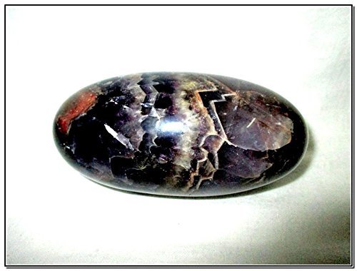 Big Amethyst Stone Shiva Lingam Free Booklet Jet International Crystal Therapy Sacred India Pious Vedas Upanishads Hindu Auspicious