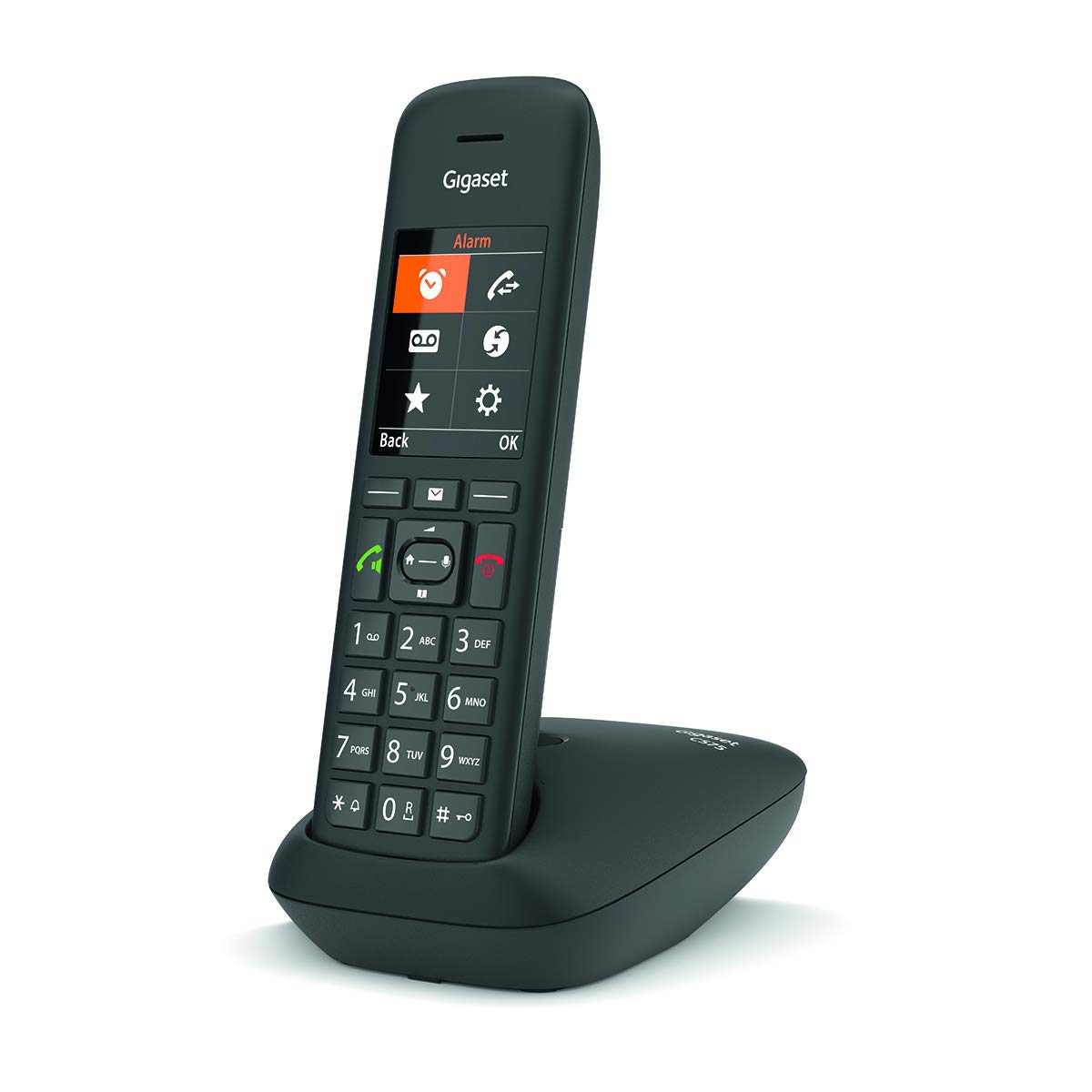 Gigaset C575 - Telefono fisso senza fili con grande schermo retroilluminato a colori, funzione vivavoce e blocco chiamate [Versione Francia]