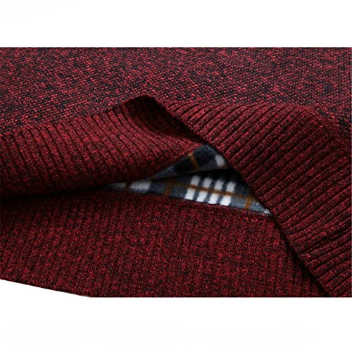 Pull en tricot homme de qualité supérieure avec col montant zippé gris