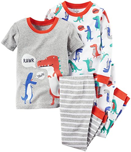 Pyjama Carter's bébé garçon 4 pièces en coton imprimé pour 9 mois