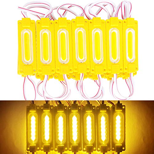 GOODRUN 20Pcs - LED Module -12v Waterproof-Super Bright Luminous Word Light Billboard Light Box Signboard Light Truck Side Light Injection Module（Yellow)）