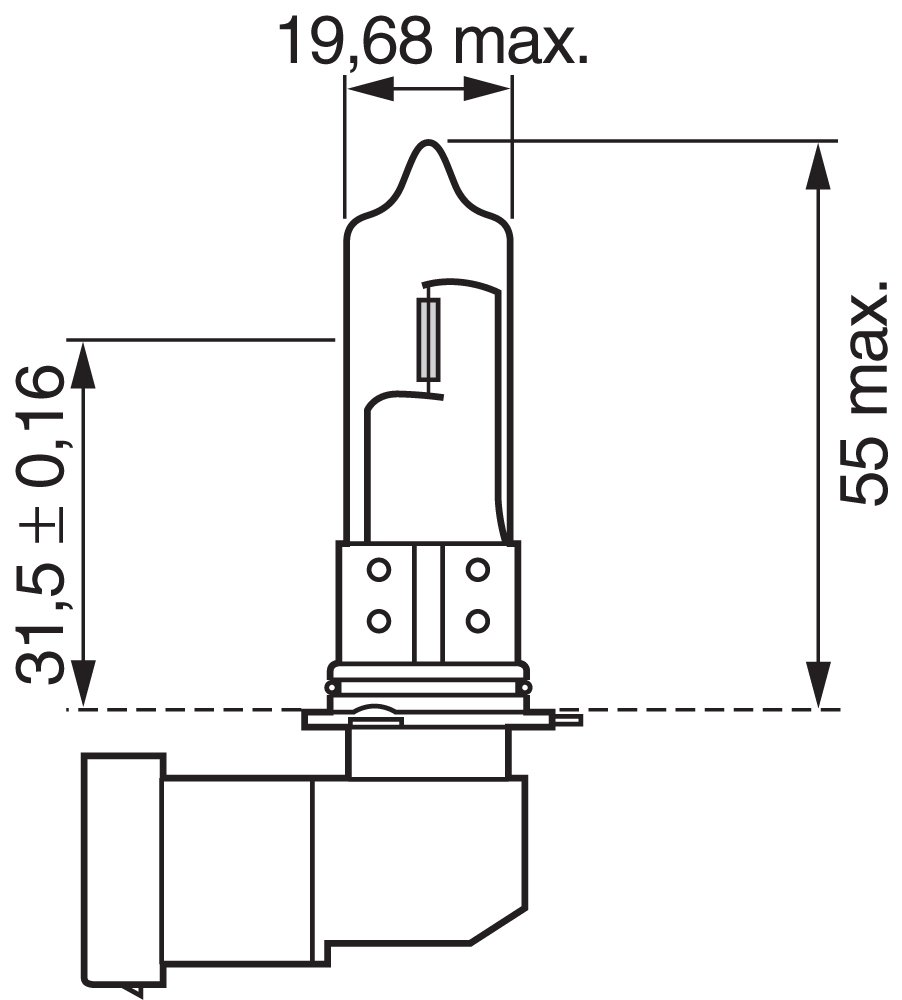 Race Sport (RS-3156-W-5050) LED Chip Bulb, Pair