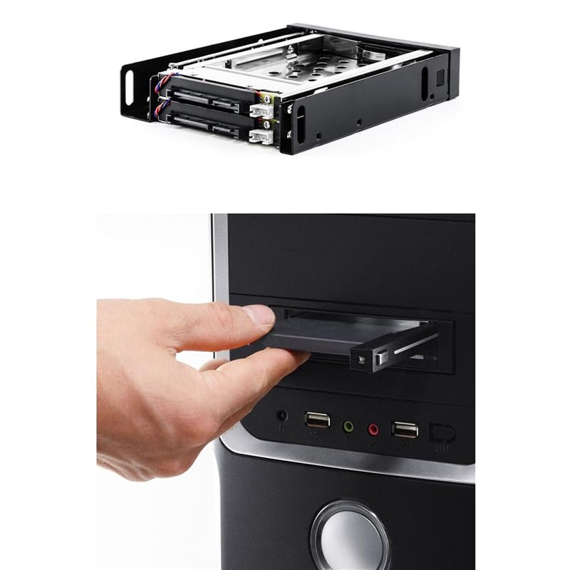 2,5-calowa taca na obudowę dysku SSD HDD 2-wnękowy dysk SATA dyskietka twarda skrzynka ekstrakcyjna