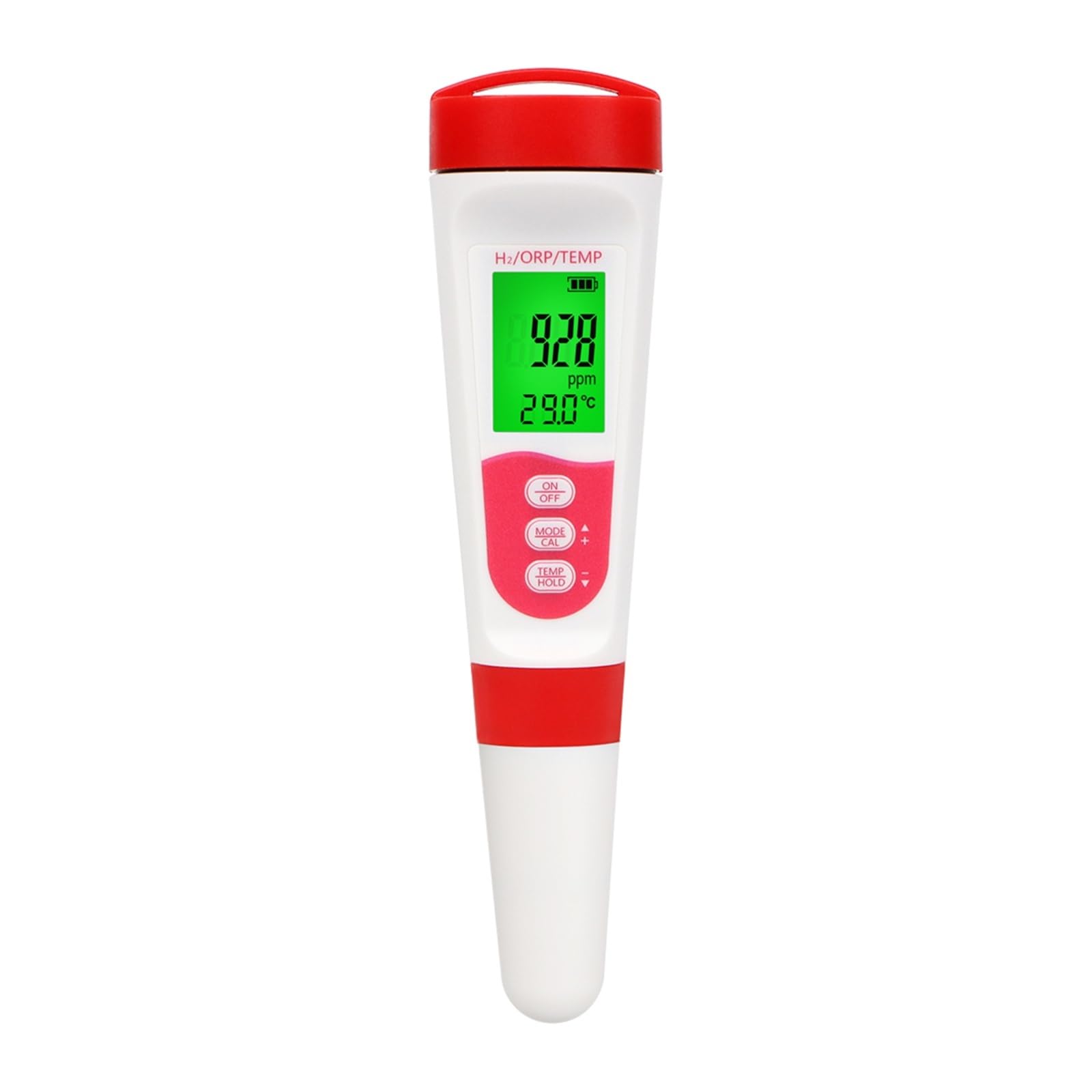 Kongmm One Color Digital Water Tester, 3In1 Digital H2 Orp Temp Water Meter With Atc High Accuracy 0-2400Ppb Hydrogen Tester