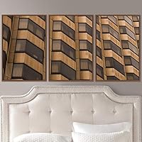 3 Piece Framed Canvas Wall Art Abstract Cool Line Canvas Prints Home Artwork Decoration for Living Room,Bedroom - 16