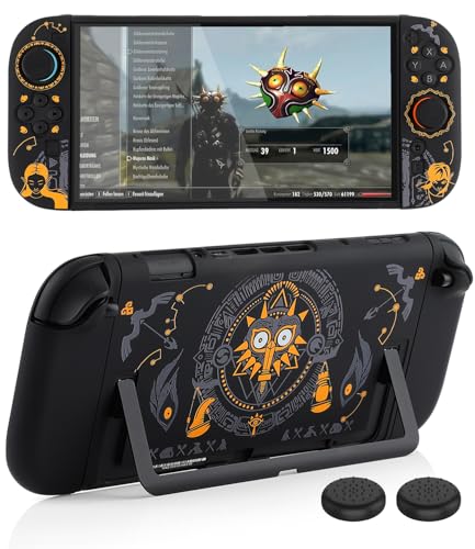 Image of Dockable Protective Case for Switch 2 (2025), Slim Hard PC Shell with Detachable Joy-Con Cover, Anti-Scratch, Anti-Fingerprint, with 2 Thumb Grips